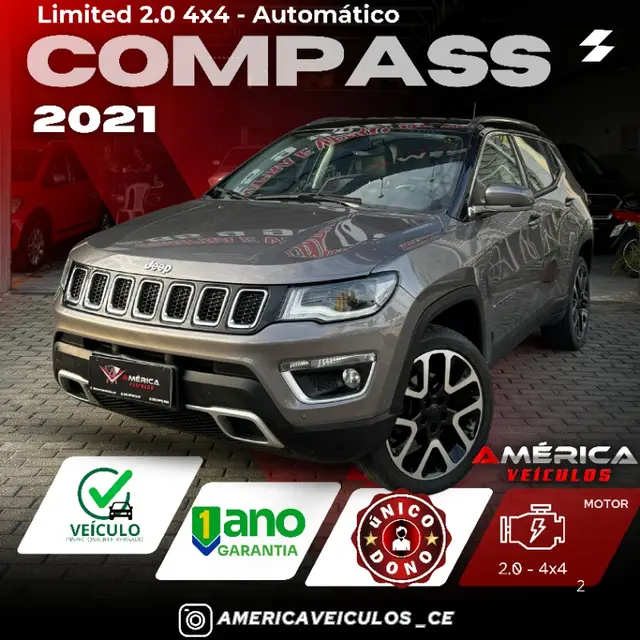 Carro Jeep Compass 2021 2.0 TDI Limited 4x4 (Aut)