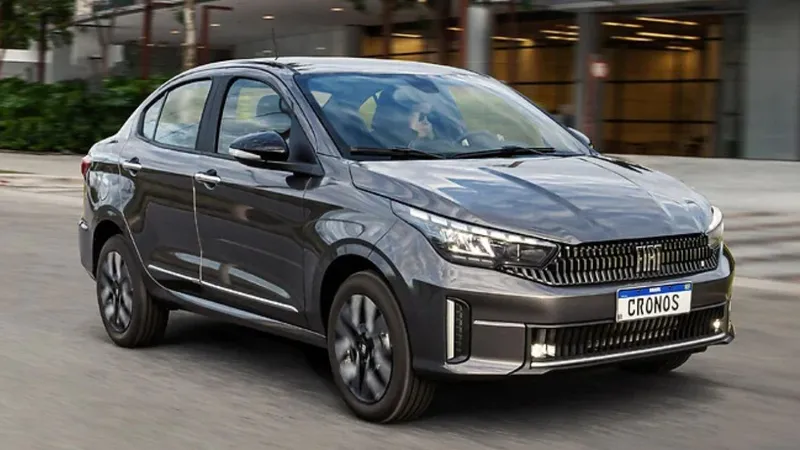 Fiat Cronos 2026 tem cara do novo Panda e item cada vez mais raro