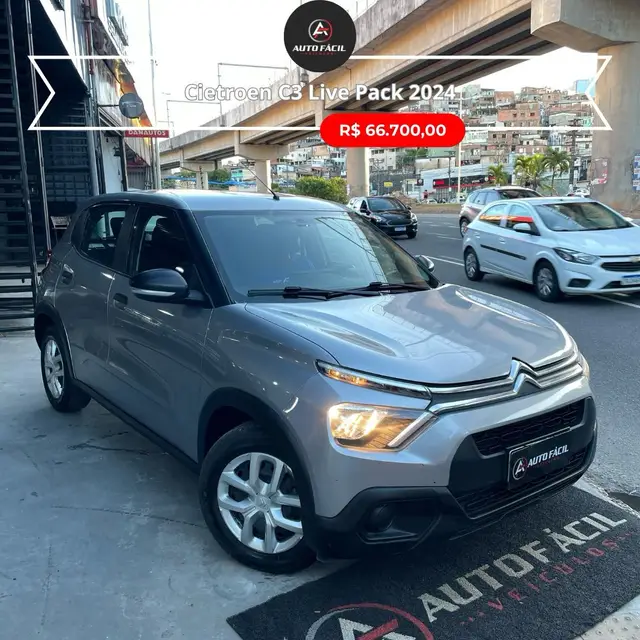 Carro Citroën C3 2024 Live Pack 1.0