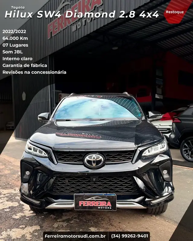 Carro Toyota Hilux SW4 2022 GRS 2.8 TB 4x4 Diesel Automatico