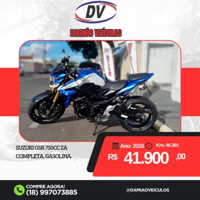 Carro Suzuki GSR 750 2016 GSR 750A