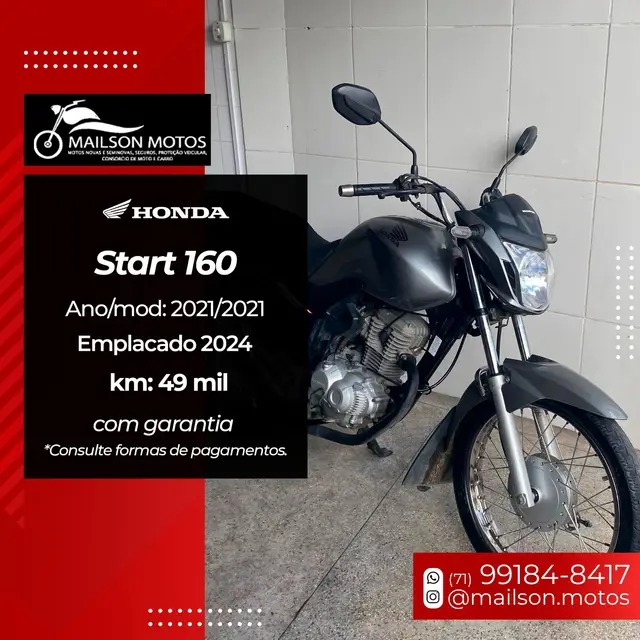 Carro Honda CG 160 2021 Start