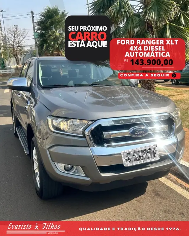 Carro Ford Ranger Cabine Dupla 2019 Ranger 3.2 XLT CD 4x4 (Aut)