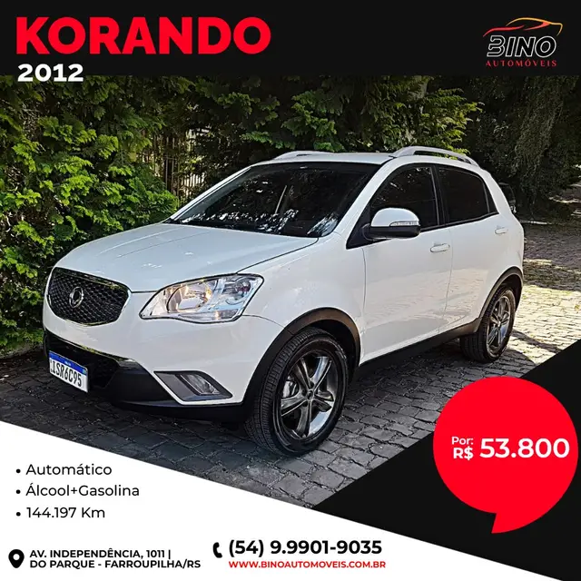 Carro SsangYong Korando 2012 2.0 GLS AWD (aut)
