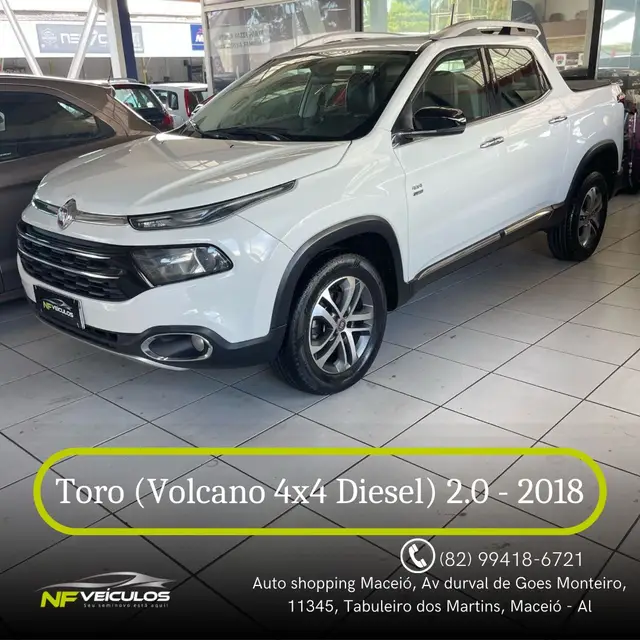 Carro Fiat Toro 2018 Volcano 2.0 diesel AT9 4x4
