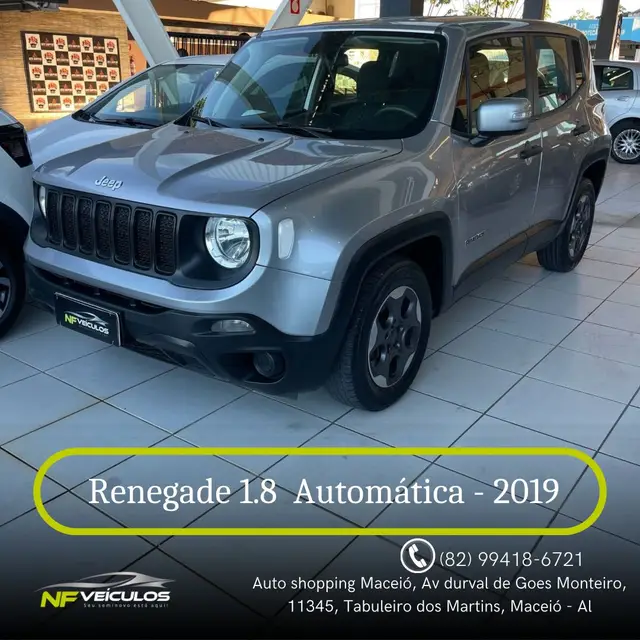 Carro Jeep Renegade 2019 1.8 4x2 (Aut) (Flex) (PCD)