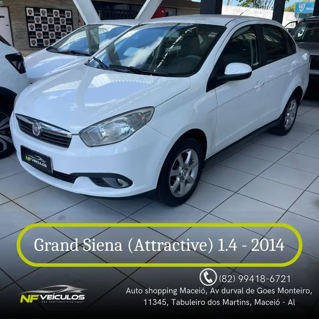 Carro Fiat Grand Siena 2014 Evo Attractive 1.4 8V (Flex)