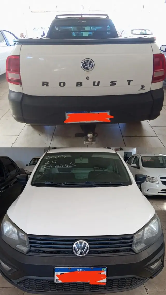 Carro Volkswagen Saveiro 2019 Robust 1.6 MSI CS (Flex)