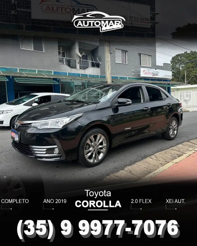 Carro Toyota Corolla 2019 2.0 XEi Multi-Drive S (Flex)