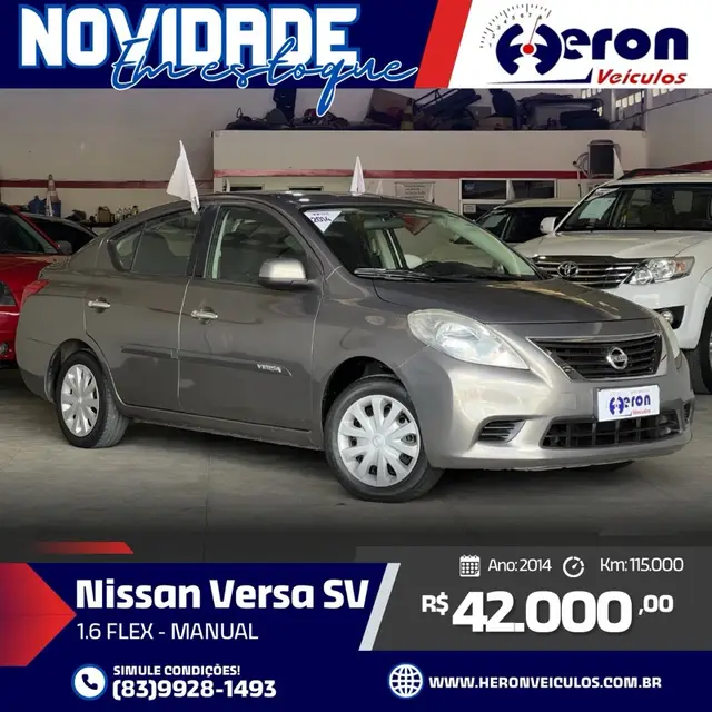 Carro Nissan Versa 2014 1.6 16V SV (Flex)