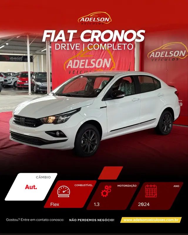 Carro Fiat Cronos 2024 Drive 1.3 (Aut.)
