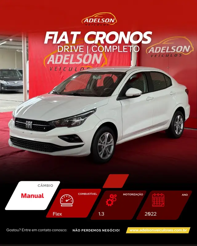 Carro Fiat Cronos 2022 Drive 1.3
