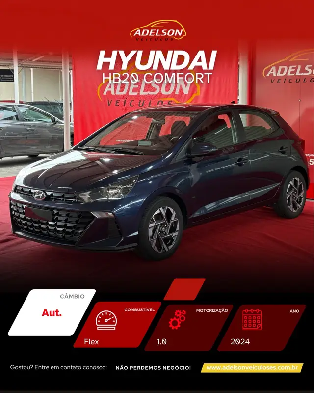 Carro Hyundai HB20 2024 Comfort 1.0 TGDI (Aut.)