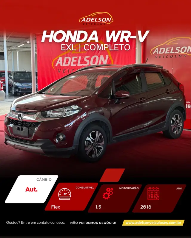 Carro Honda WR-V 2018 EXL 1.5 FlexOne CVT (Flex)