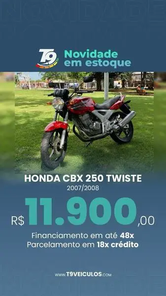 Moto Honda CBX 250 2008 Twister