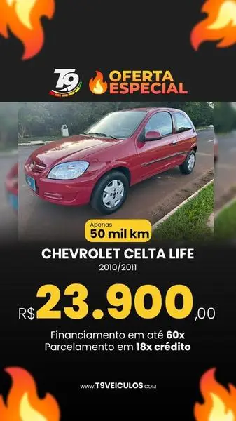 Carro Chevrolet Celta 2011 Life 1.0 VHCE (Flex) 2p