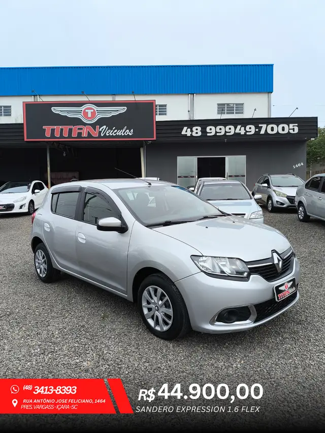 Carro Renault Sandero 2016 Expression 1.6 8V (Flex)