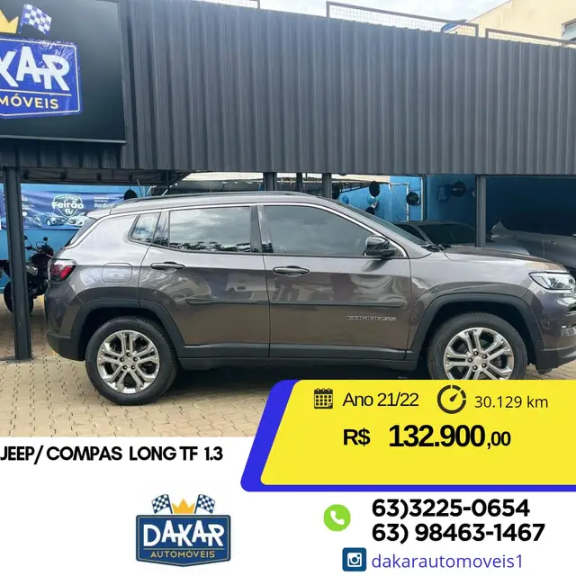 Carro Jeep Compass 2022 Longitude 1.3 T270 (Aut) (Flex)