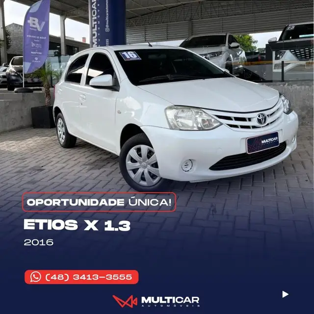 Carro Toyota Etios 2016 X 1.3 (Flex)