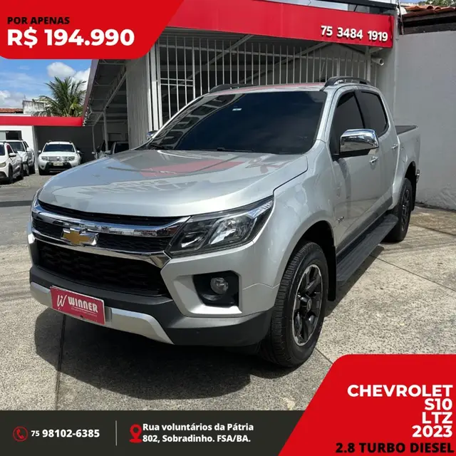 Carro Chevrolet S10 Cabine Dupla 2023 LTZ 2.8 Turbodiesel (Aut.)