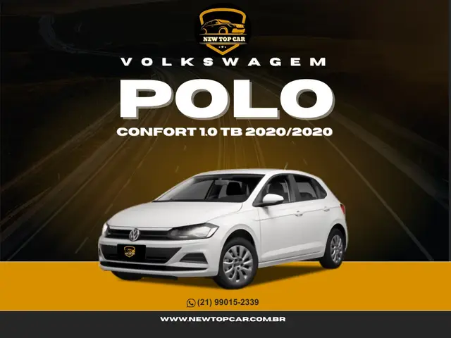 Carro Volkswagen Polo 2020 1.0 200 TSI Comfortline (Aut) (Flex)