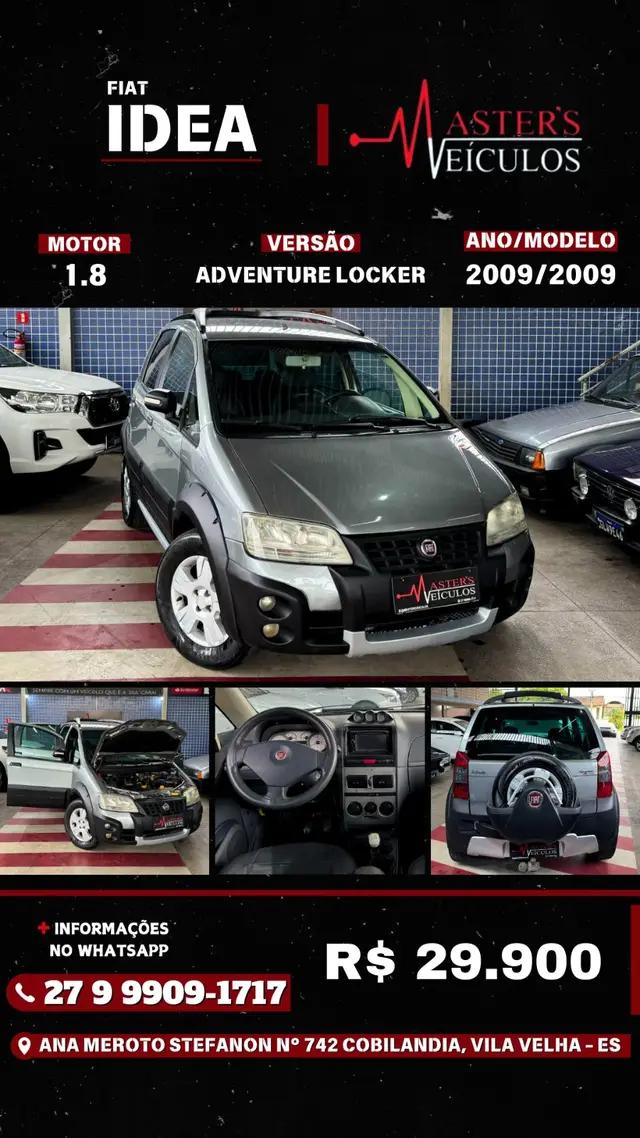 Carro Fiat Idea 2009 Adventure Locker 1.8 (Flex)