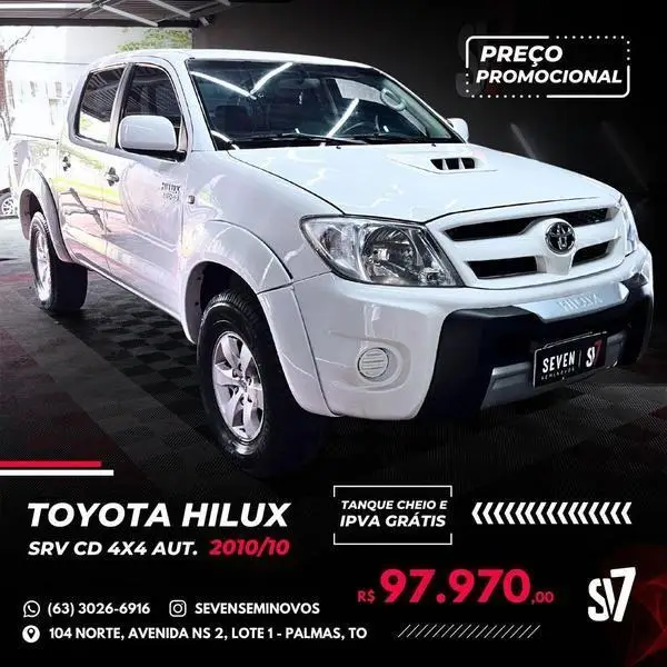 Carro Toyota Hilux SW4 2010 SRV 4x4 3.0 Turbo