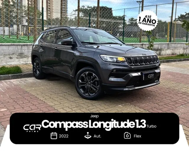 Carro Jeep Compass 2022 Longitude 1.3 T270 (Aut) (Flex)