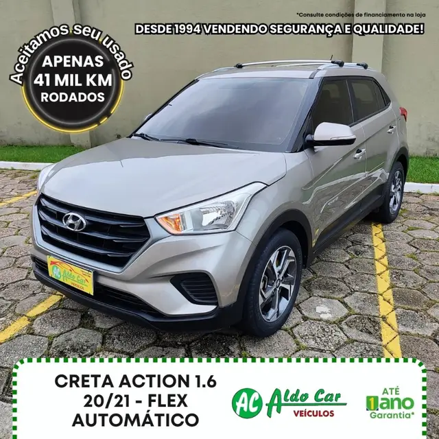 Carro Hyundai Creta 2021 Action 1.6 (Aut) (Flex)