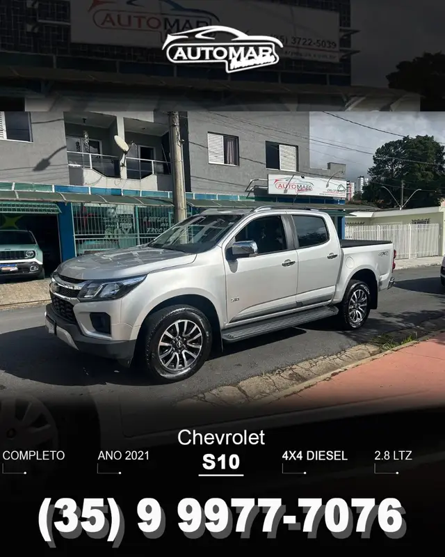 Carro Chevrolet S10 Cabine Dupla 2021 S10 2.8 CTDI LTZ 4WD (Cabine Dupla) (Aut)