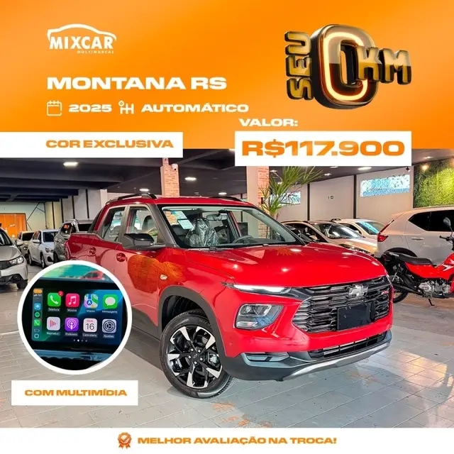 Carro Chevrolet Montana 2025 RS 1.2 Turbo (Aut.)