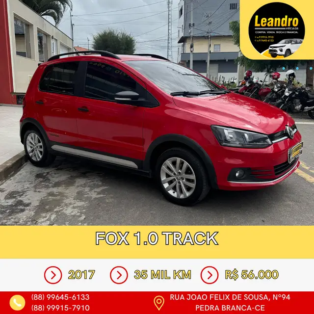 Carro Volkswagen Fox 2017 1.0 MPI Track (Flex)