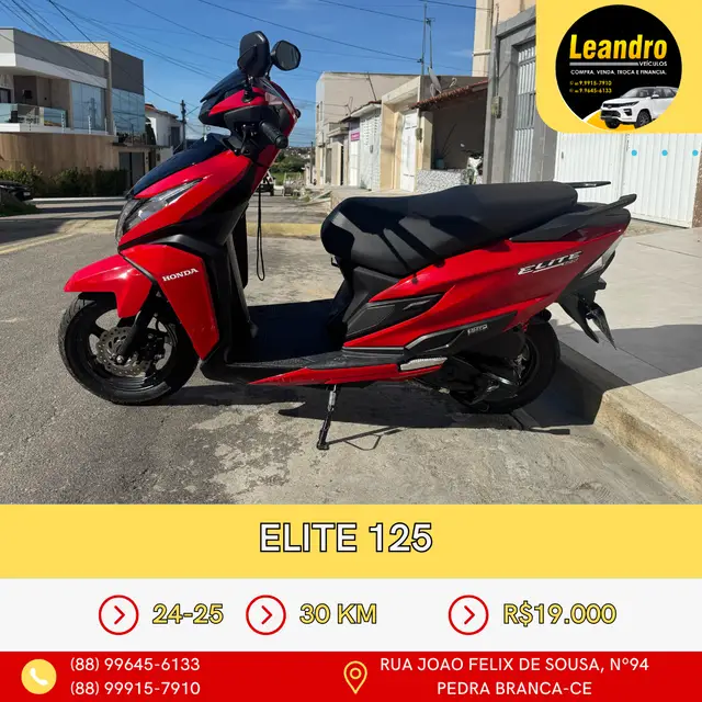 Carro Honda Elite 125 2025 CBS