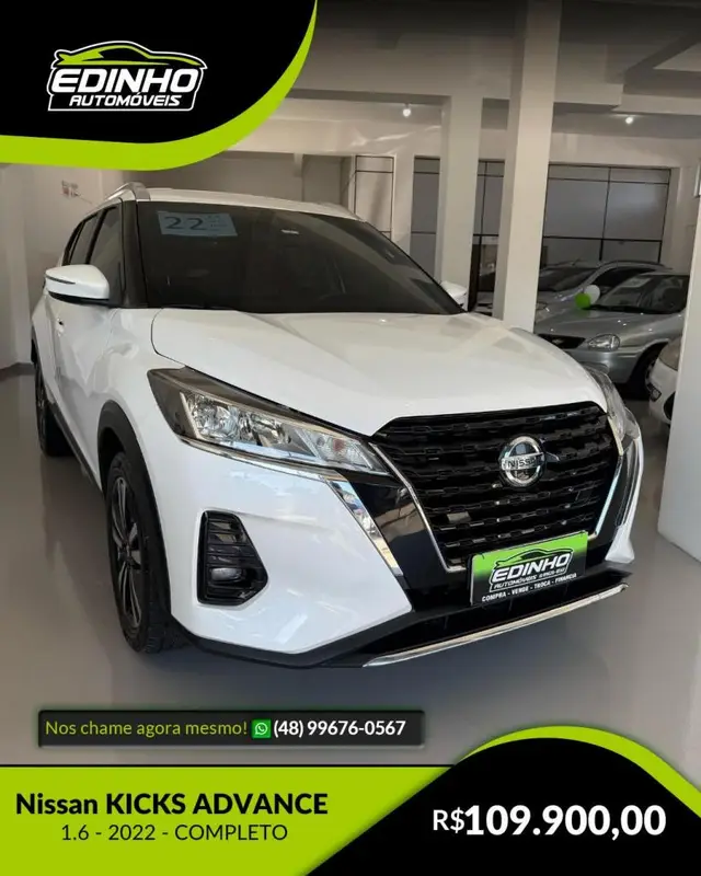 Carro Nissan Kicks 2022 Advance 1.6