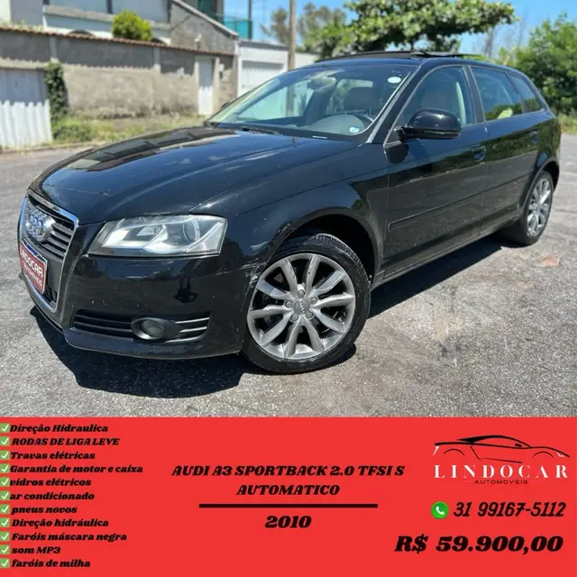Carro Audi A3 Sportback 2010 A3 2.0 TFSI Sportback