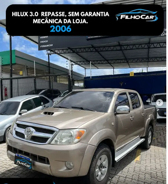 Carro Toyota Hilux Cabine Dupla 2006 Hilux SRV 4x2 3.0 (cab. dupla)