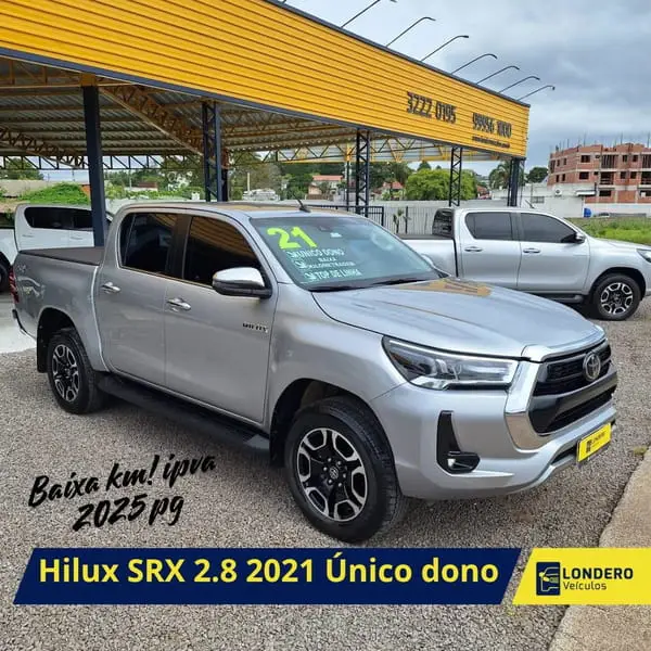 Carro Toyota Hilux Cabine Dupla 2021 SRX 2.8 TDI CD 4x4 (Aut)
