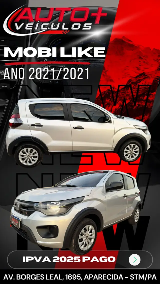 Carro Fiat Mobi 2021 Like 1.0 (Flex)