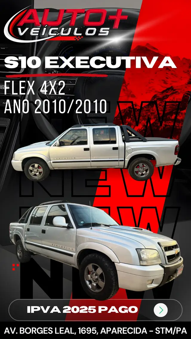 Carro Chevrolet S10 Cabine Dupla 2010 S10 Executive 4x2 2.4 (Flex) (Cab Dupla)