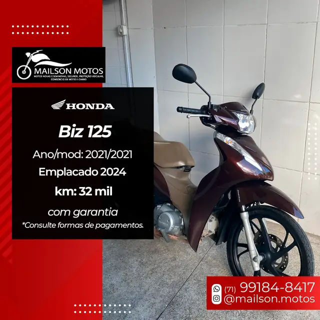 Carro Honda Biz 125i 2021 Flex