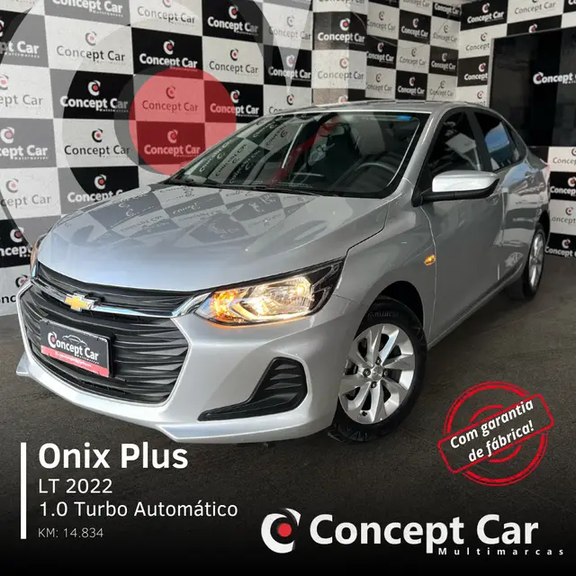 Carro Chevrolet Onix Plus 2022 1.0 LT Turbo (Flex) (Aut)
