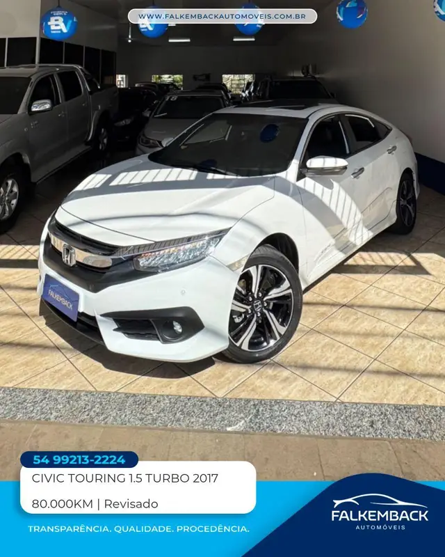 Carro Honda Civic 2017 Touring 1.5 Turbo CVT