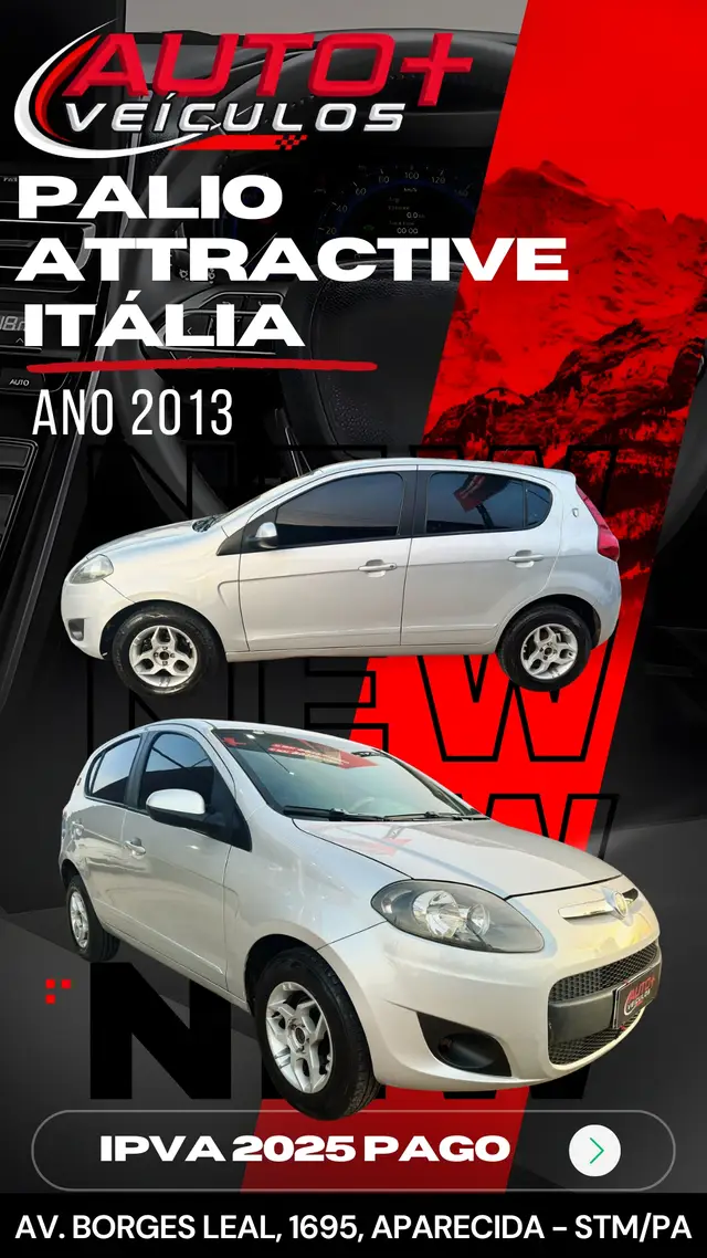 Carro Fiat Palio 2013 Attractive 1.0 Evo (Flex)