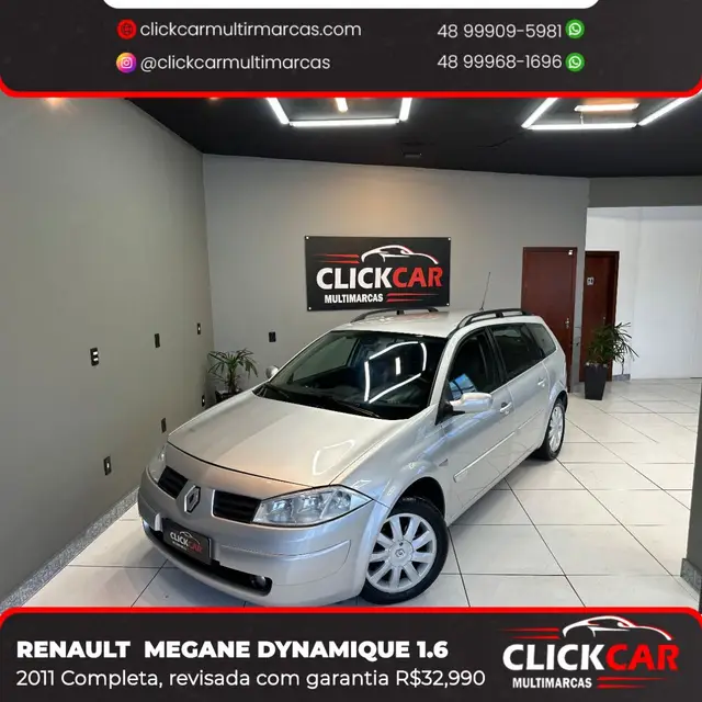 Carro Renault Megane Grand Tour 2011 Mégane Grand Tour Dynamique 1.6 16V (flex)