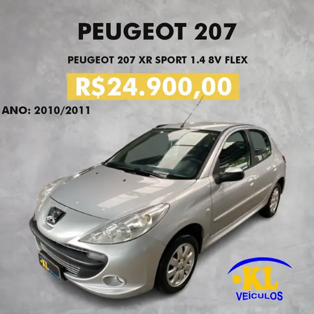 Carro Peugeot 207 2011 Hatch XR Sport 1.4 8V (flex)