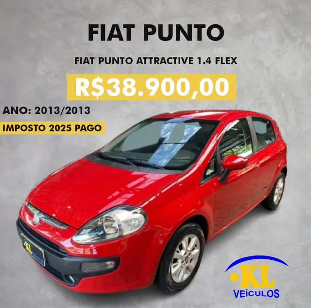 Carro Fiat Punto 2013 Attractive 1.4 (Flex)