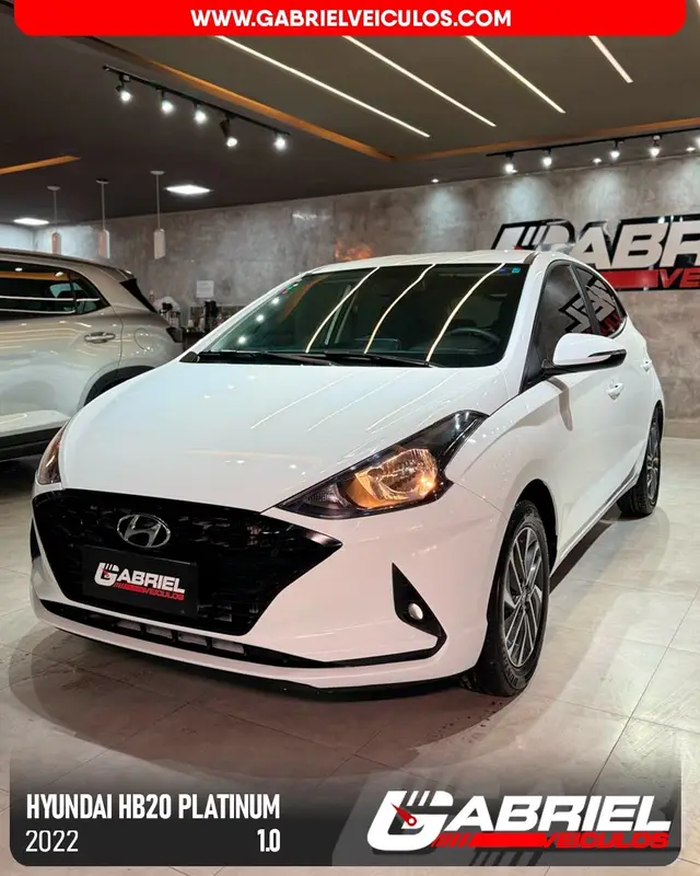 Carro Hyundai HB20 2022 Platinum 1.0 Turbo (Flex)
