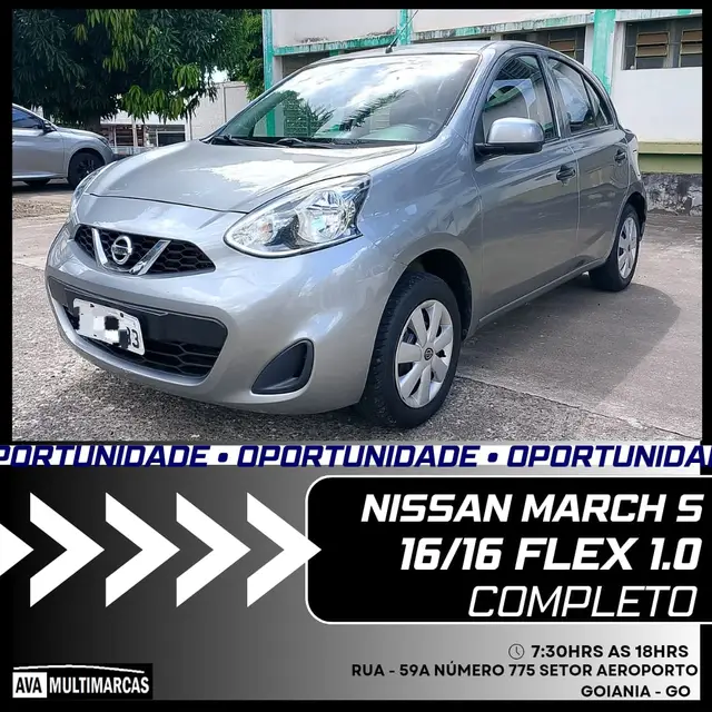 Carro Nissan March 2016 1.0 12V S (Flex)