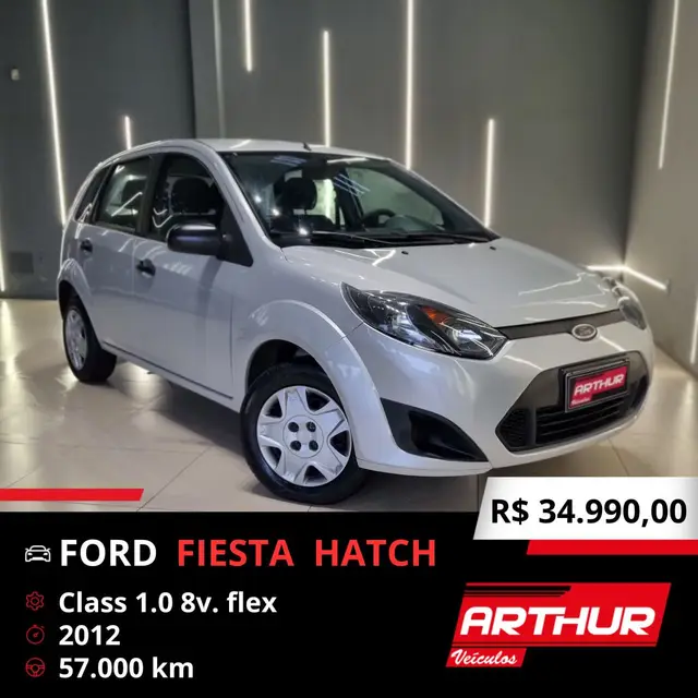 Carro Ford Fiesta Hatch 2012 1.0 (Flex)