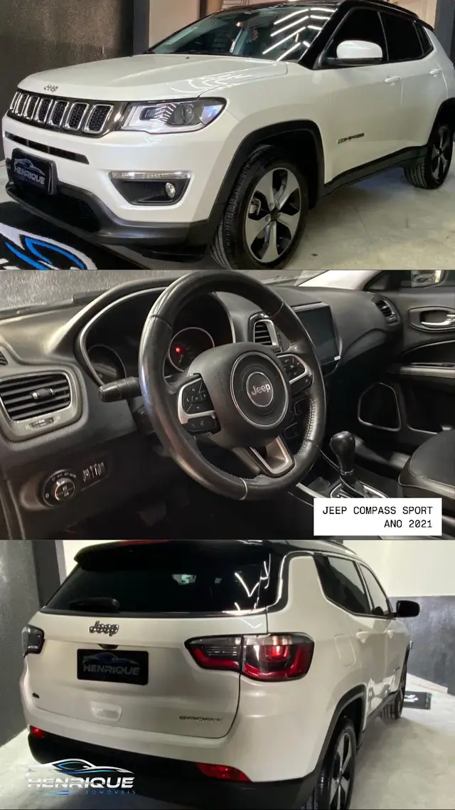 Carro Jeep Compass 2021 2.0 Sport 4x2 (Aut) (Flex)